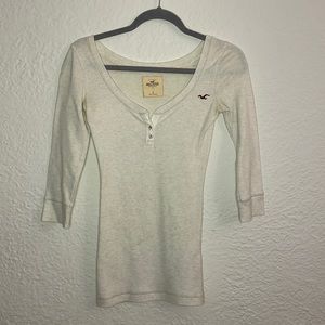 Hollister quarter sleeve length thermal top
